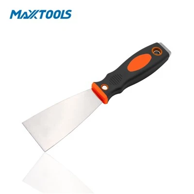 2 Colored Soft Handle Putty Knife With Zinc Alloy Tail