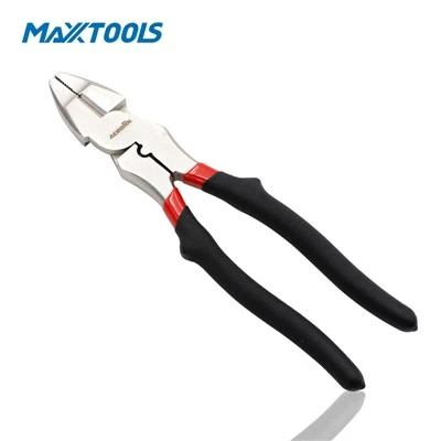 Heavy Duty High Leverage Crimping Combination Plier Vinyl Grip