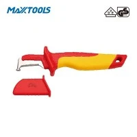 Sickle Shaped VDE Insulated Cable Knife with Guide Shoe